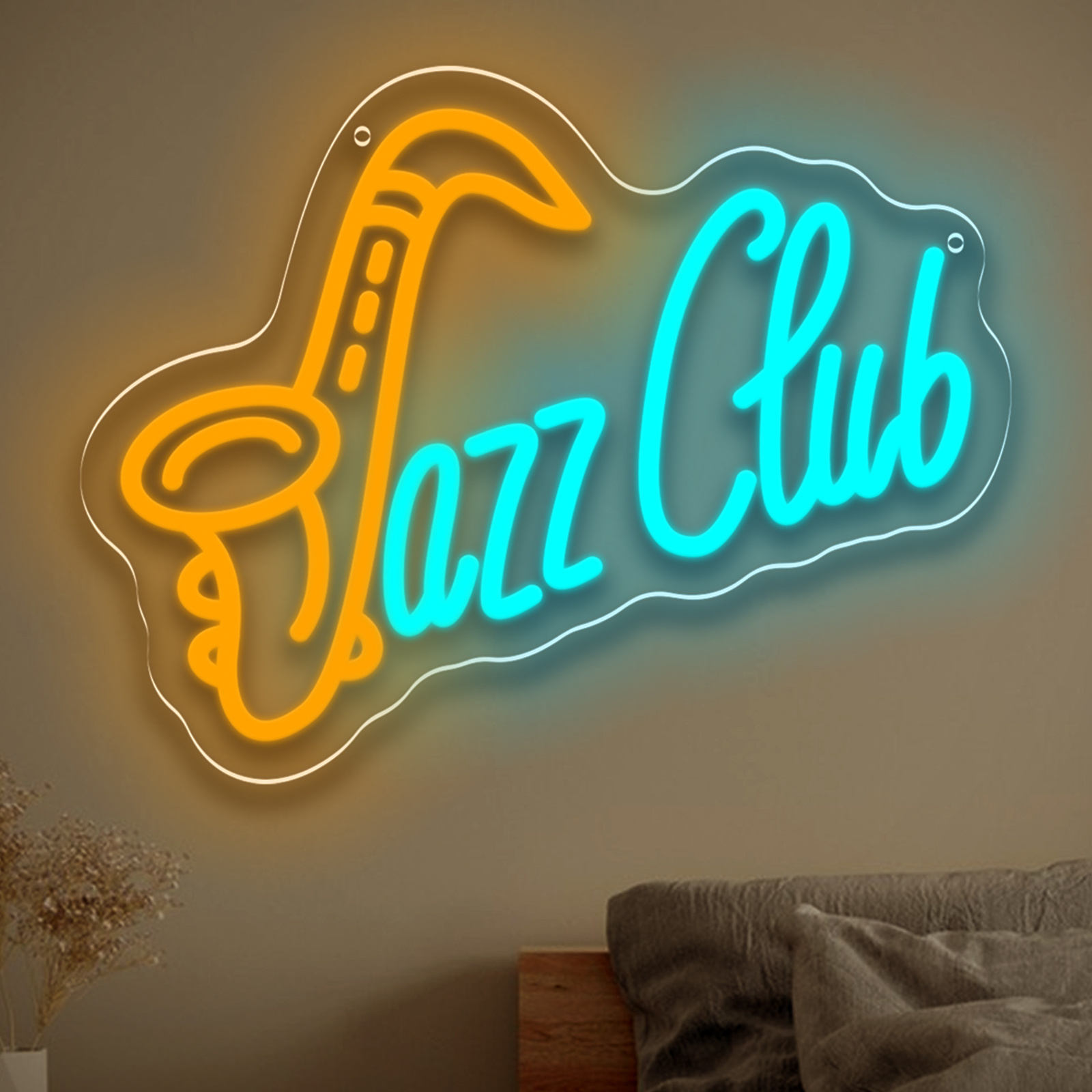 Musical Instrument Image - Jazz Club LED Neon Sign Saxophone