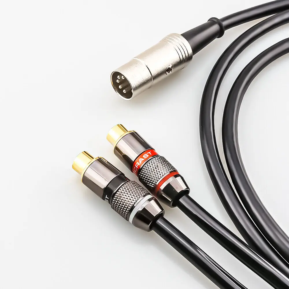 Musical Instrument Image - 5-Pin Din Male to 2-RCA Female