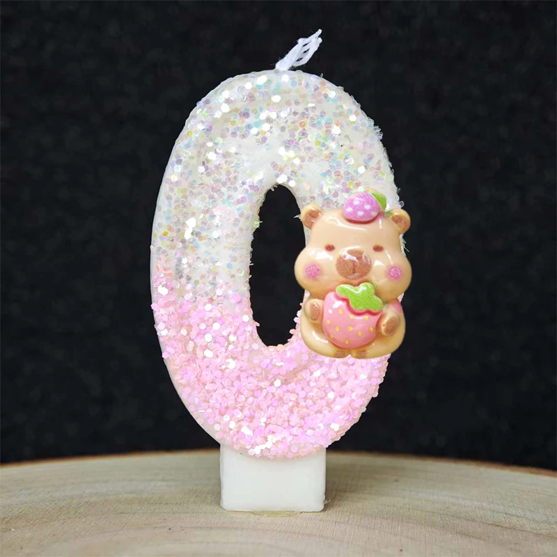 Kawaii Candle Capybara 0-9 Num - огляд і ціна Musical Instrument Gong