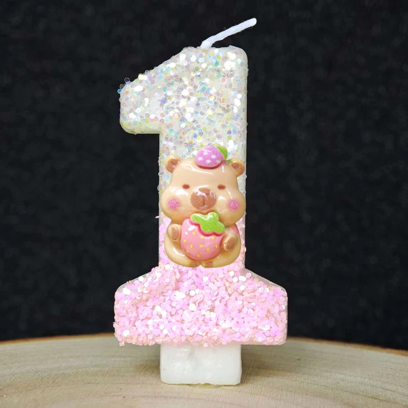 Kawaii Candle Capybara 0-9 Num - огляд і ціна Musical Instrument Gong