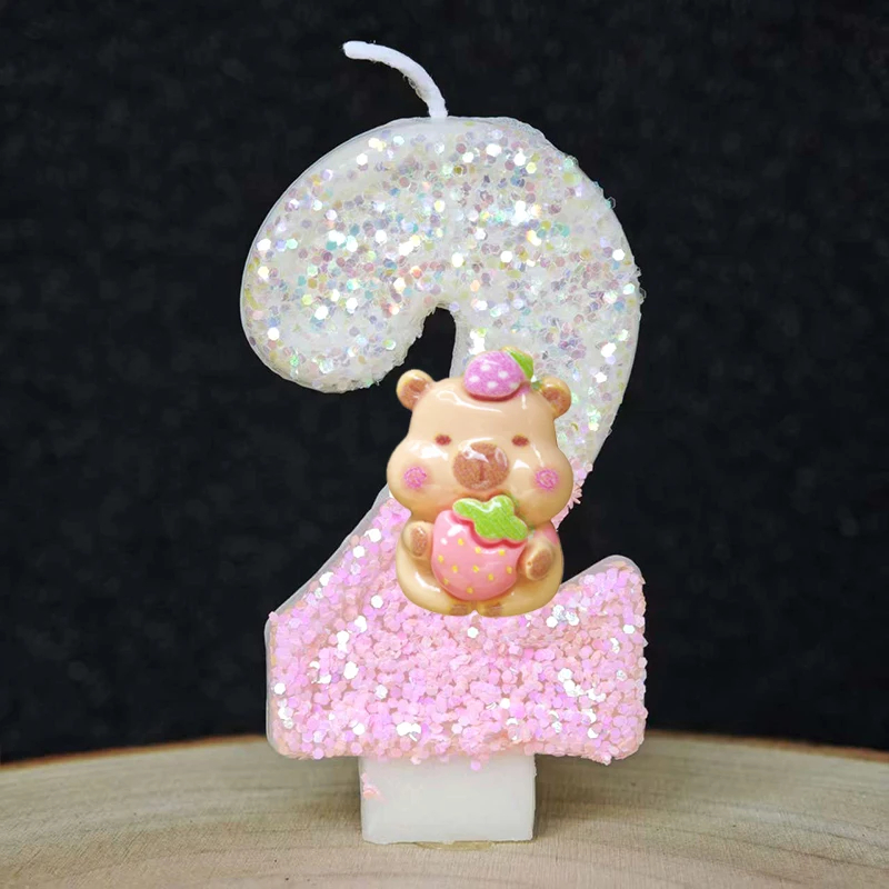 Kawaii Candle Capybara 0-9 Num - огляд і ціна Musical Instrument Gong