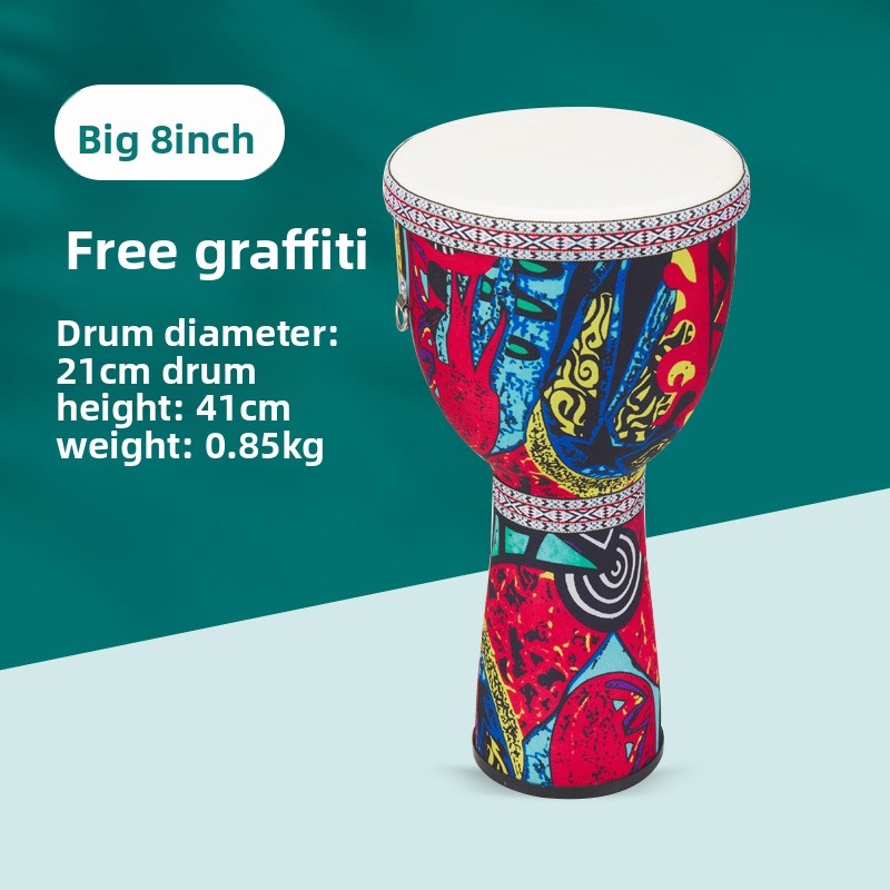 8 inch African  Large 8 Hand D - огляд і ціна Bongo Drum Set