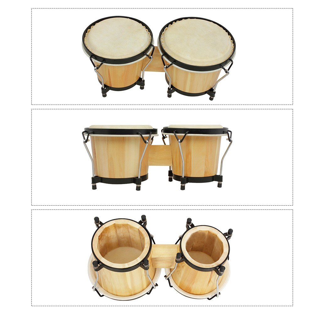 Wooden Bongo Drum Set 5.5 Inch - огляд і ціна Bongo Drum Set