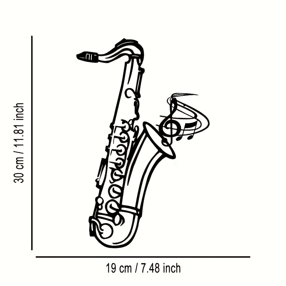 Metal Wall Art Saxophone Decor - огляд і ціна Musical Instrument Image
