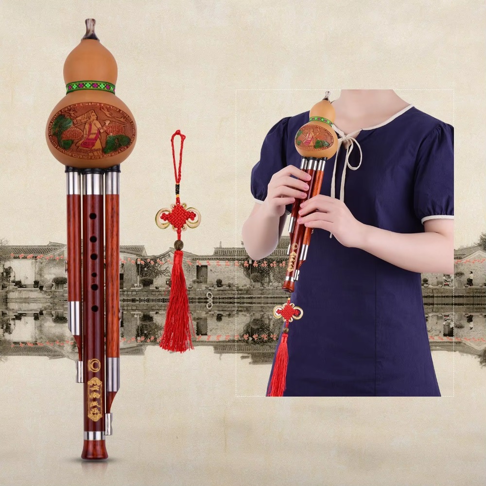 3-Tone C Key Hulusi Gourd Flut - огляд і ціна A Musical Instrument With Keys