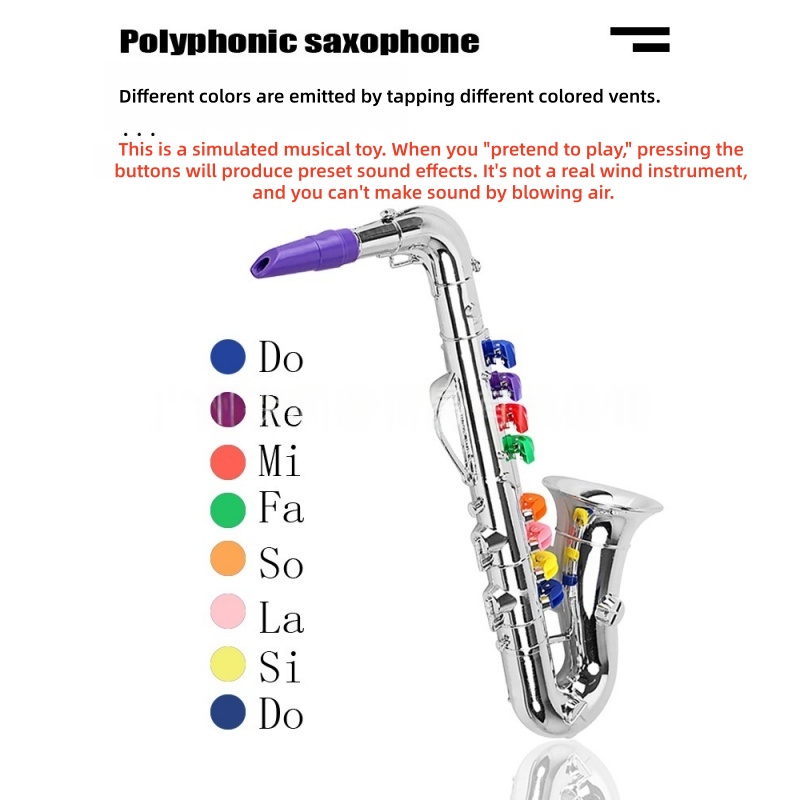 Saxophone Toy Musical Wind Ins - огляд і ціна Song With Musical Instrument