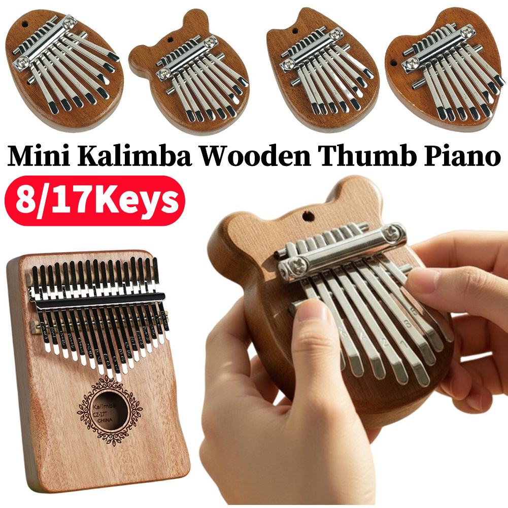 8/17Keys Mini Wooden Kalimba H - огляд і ціна Musical Instrument Kalimba