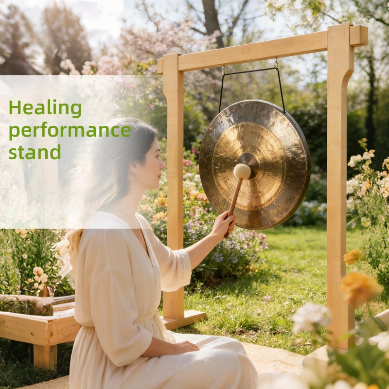 Solid Wood Bolded Gong Stand P - огляд і ціна Musical Instrument Gong