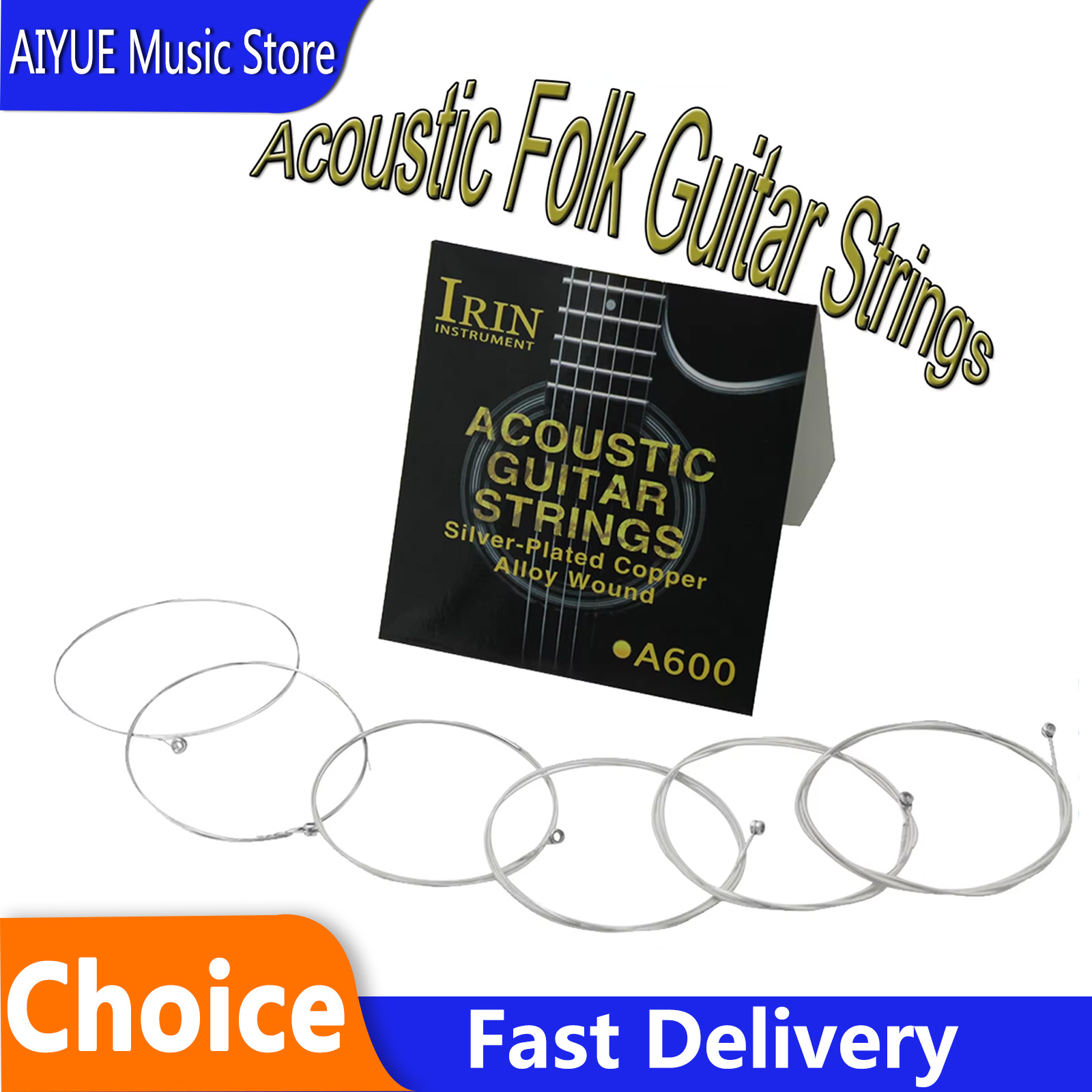 IRIN A600 Acoustic Folk Guitar - огляд і ціна Musical Instrument Strings