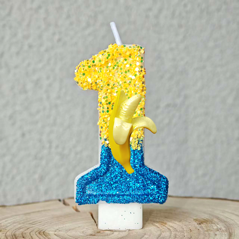 Yellow Banana Man Candle Numbe - огляд і ціна Musical Instrument Gong