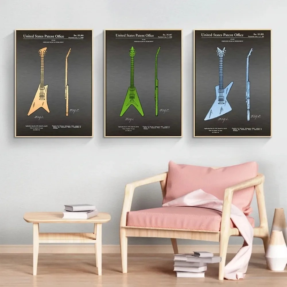 Electric Guitar Anatomy Poster - огляд і ціна Musical Instrument Image
