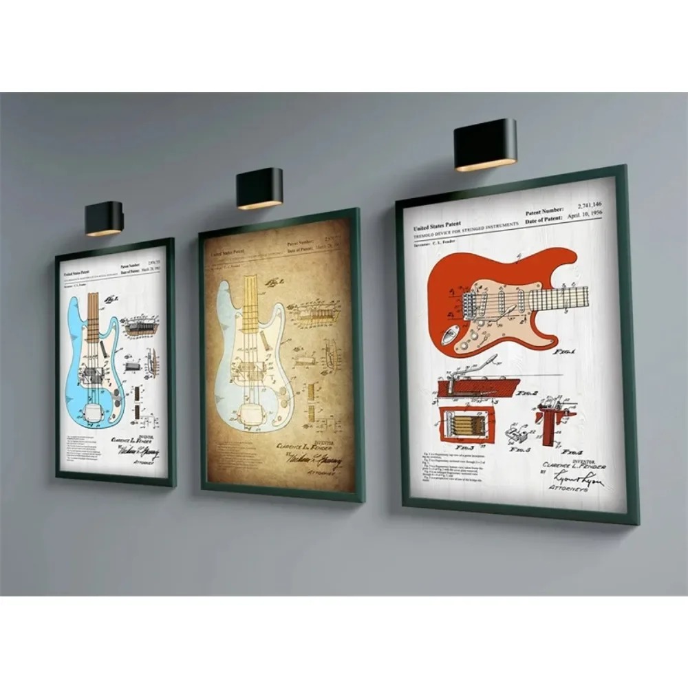 Electric Guitar Anatomy Poster - огляд і ціна Musical Instrument Image