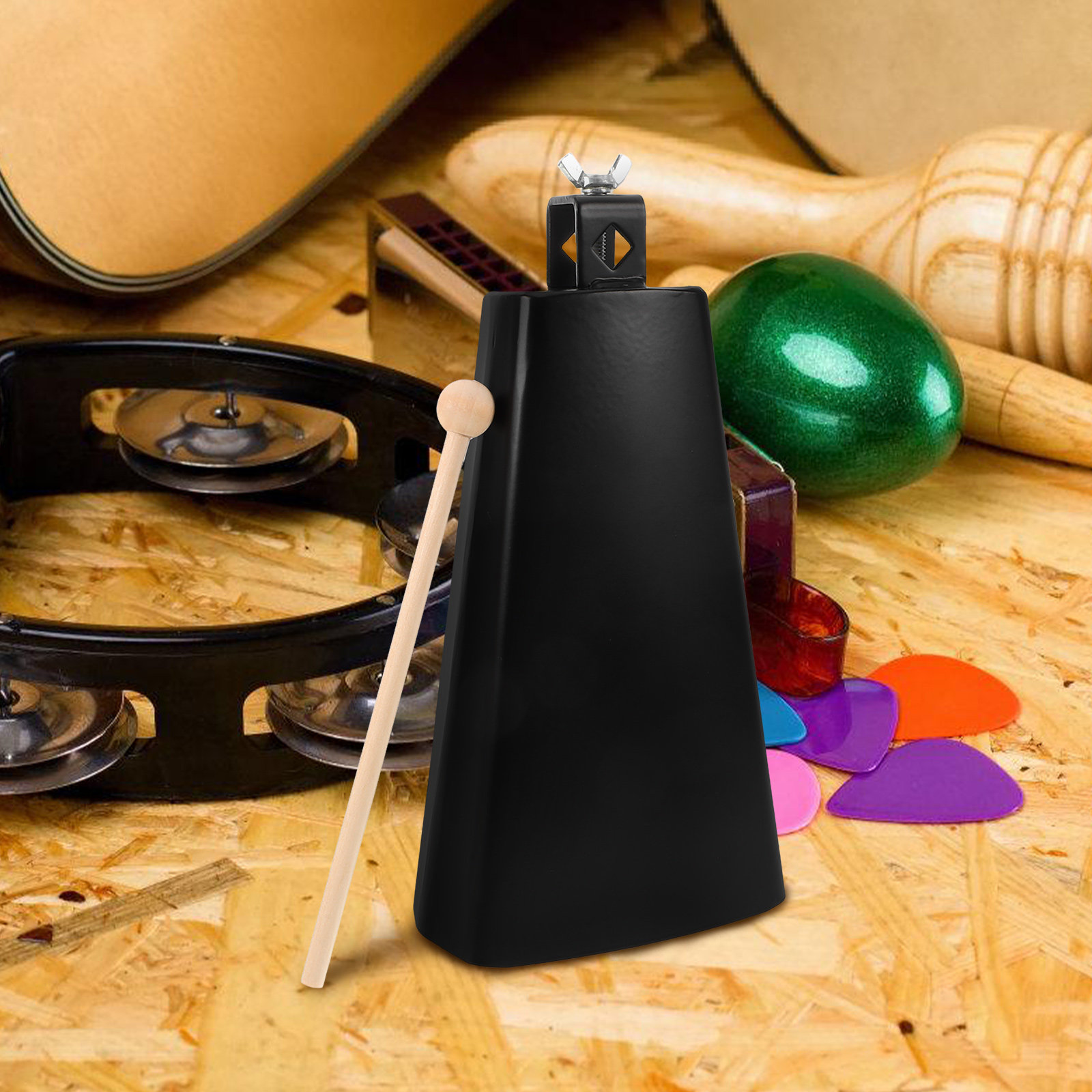 1Set Metal Cowbell Instrument  - огляд і ціна Musical Instrument Gong