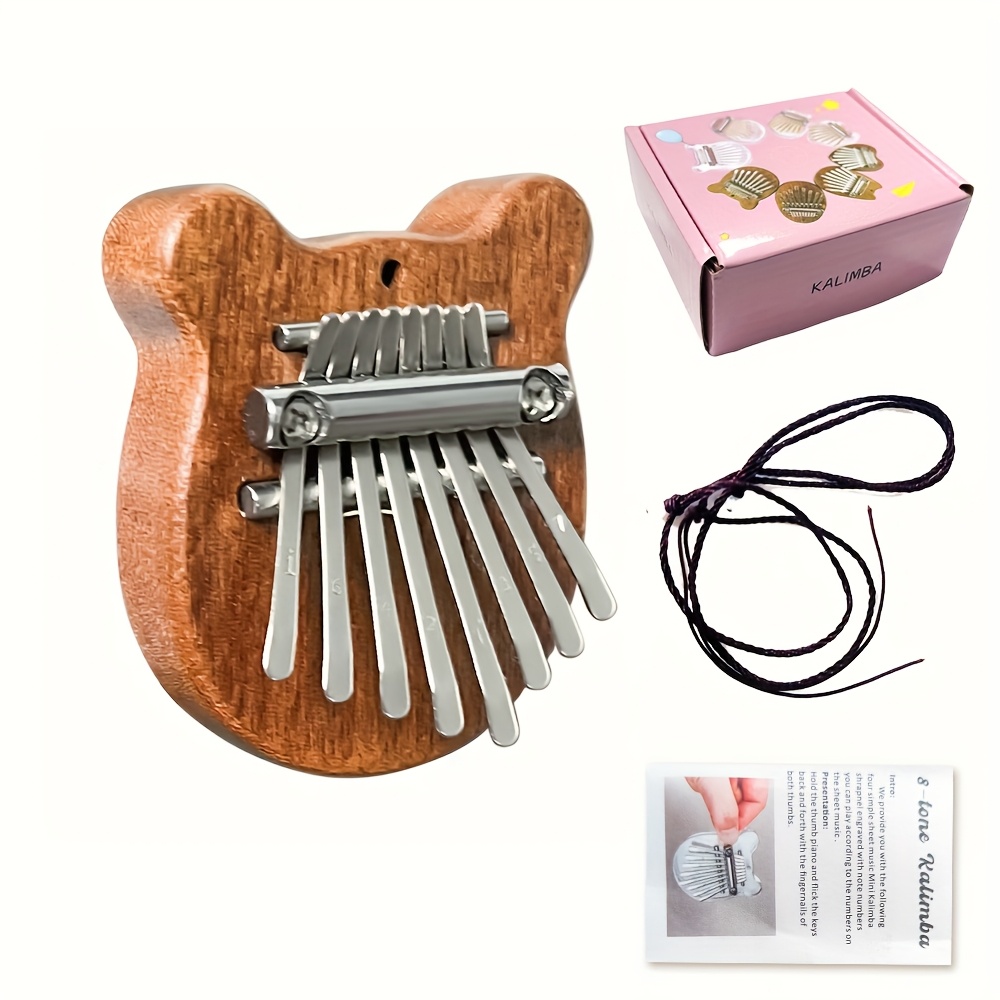 8 Key Mini Wooden Kalimba Pian - огляд і ціна Musical Instrument Kalimba