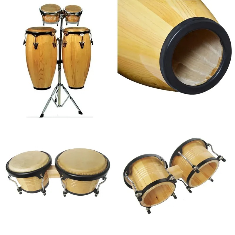 10 11 Inch Conga Drum Set with - огляд і ціна Bongo Drum Set