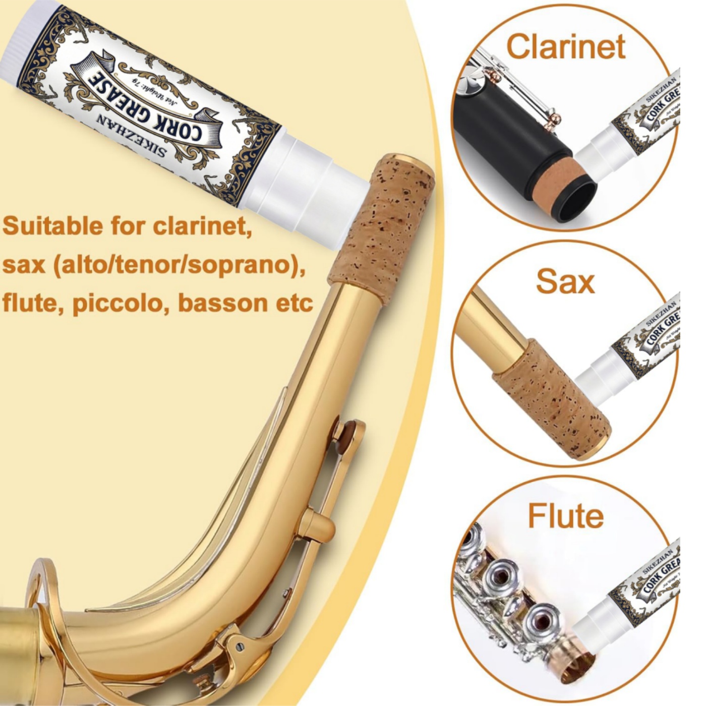 Premium Cork Grease for Clarin - огляд і ціна Musical Instrument Bazooka