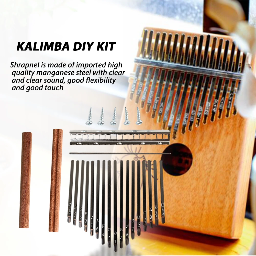DIY 17 Tone Kalimba Keys Tines - огляд і ціна A Musical Instrument With Keys