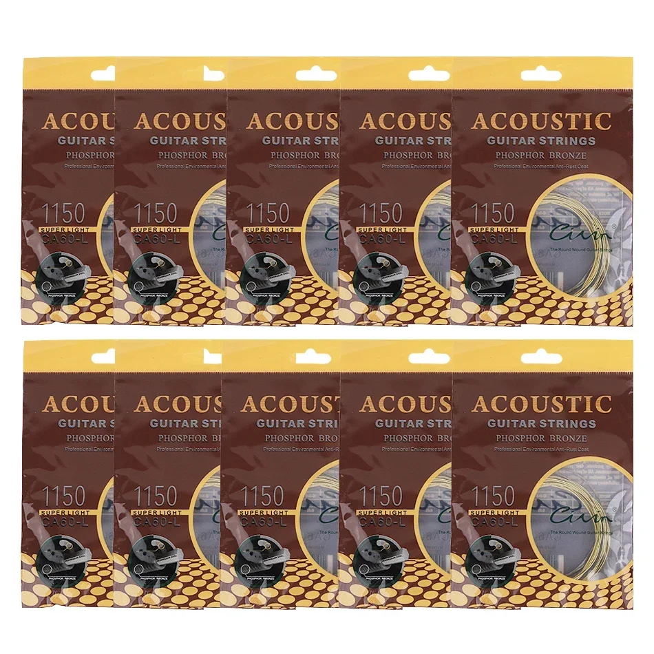 Gearlly 10 Sets Acoustic Guita - огляд і ціна Musical Instrument Strings