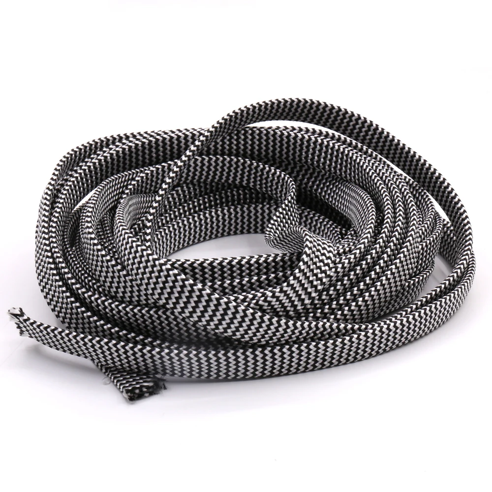 10M PP Braided Sleeving White  - огляд і ціна Musical Instrument Image