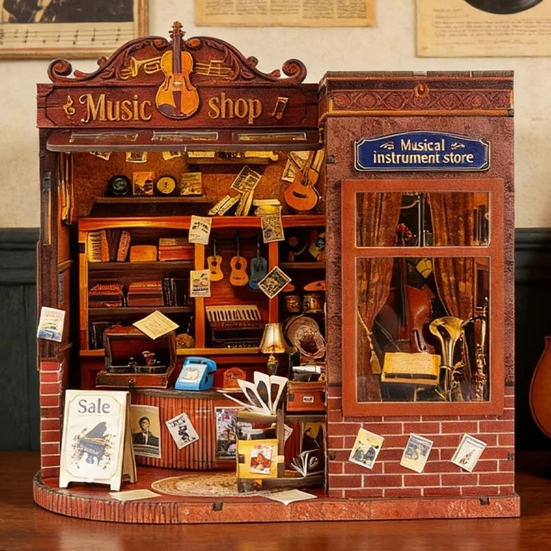 DIY Book Nook Shelf Insert Kit - огляд і ціна Musical Instrument Shop
