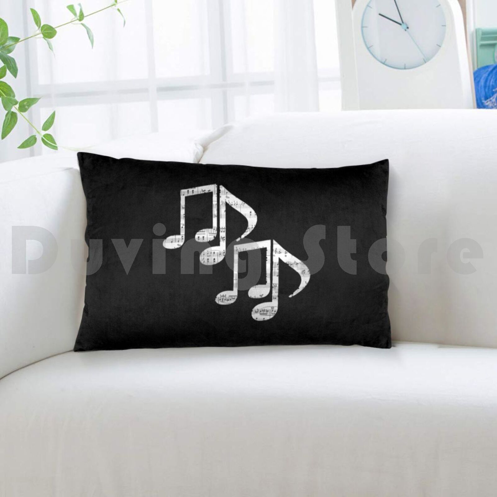 Music Notes Pillow Case Printe - огляд і ціна Song With Musical Instrument